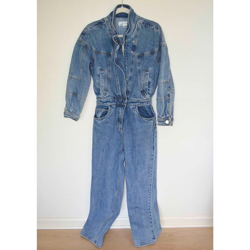 RONNY KOBO Eugene Denim Jumpsuit In Blue Size X Small - Picture 3 of 9